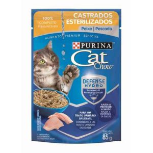 CAT CHOW ESTERILIZADOS PESCADO 85 GR