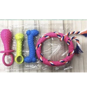 Juguete de silicona pack de 4 pza