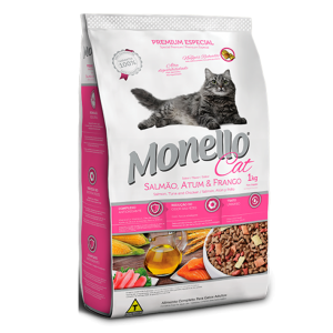 MONELLO CAT SALMON ATUN Y POLLO X 1 KG