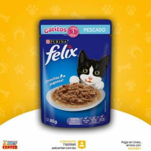 FELIX GATITOS SENSACIONES PESCADO 85 G
